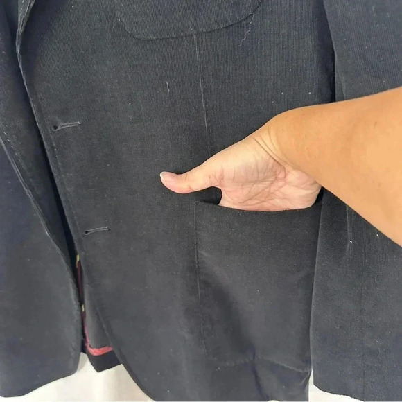 T Harris London Coat Blazer Men's Size Large Black Formal Career Holiday - Picture 5 of 16